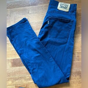 Levi’s Navy Blue 511™ SLIM FIT BRUSHED SUEDED Boys Size 20 / 30x30